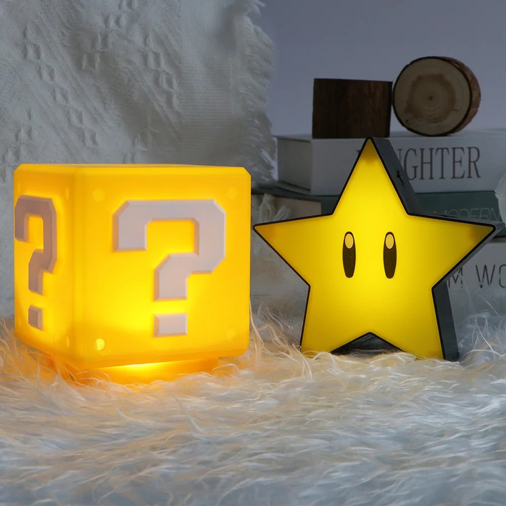 Super Mario Question Night Light
