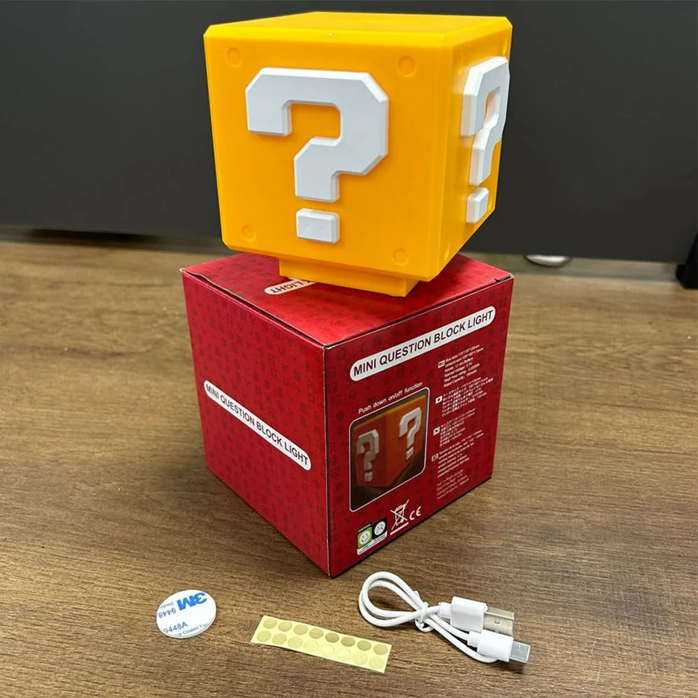 Super Mario Question Night Light